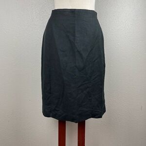 Norton McNaughton Black Midi Skirt Size 10 EUC